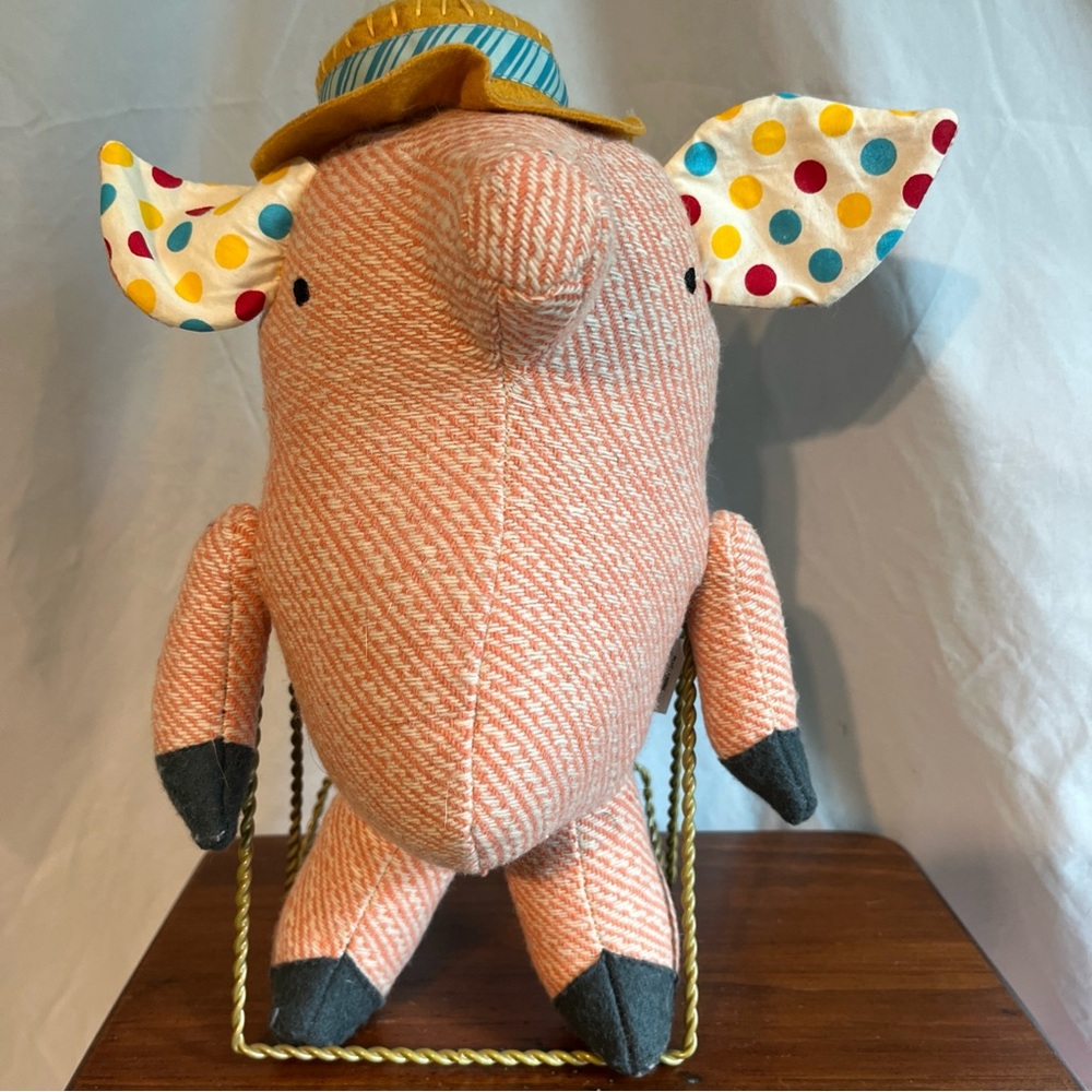 The Land of Nod Pig 12 in Plush Stuffed Animal Toy 2014